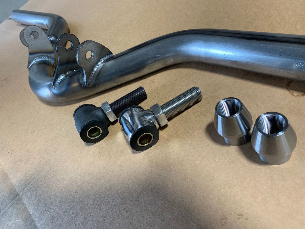 Early ford split rear wishbone kit with pol. stainless adjusters