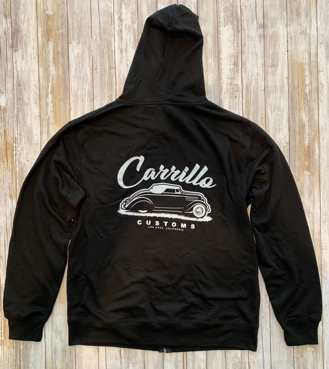 Limited xl Lightweight Carrillo customs zip up hoodie
