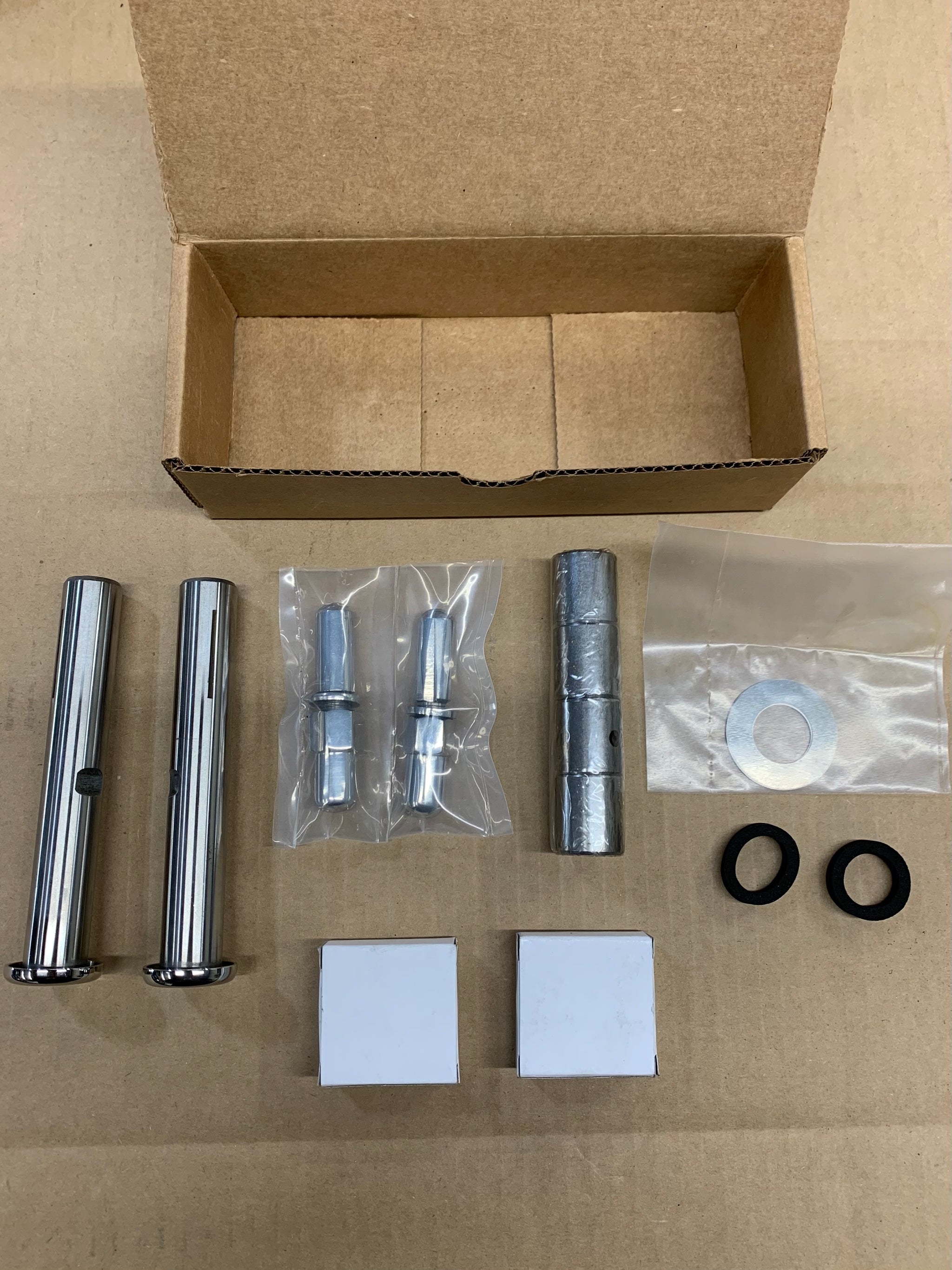 Polished stainless 1937-41 ford king pin kit